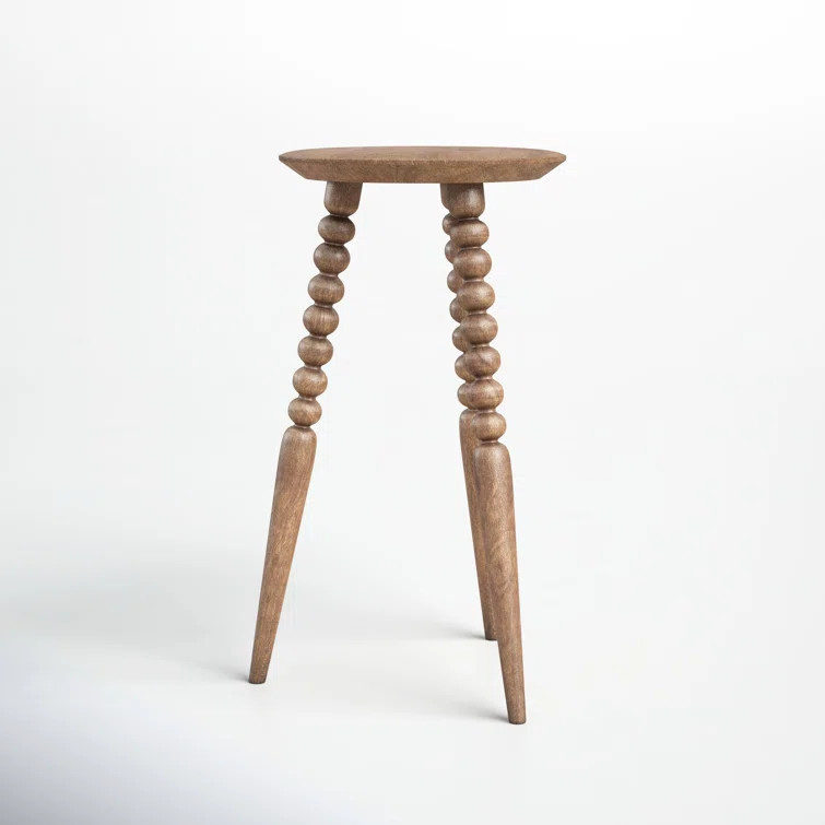 Lessing 23.5'' Tall Solid Wood 3 Legs End Table | Wayfair North America