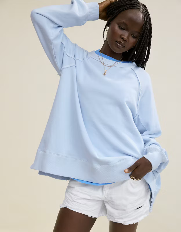 Aerie East West Crew Sweatshirt | American Eagle Outfitters (US & CA)