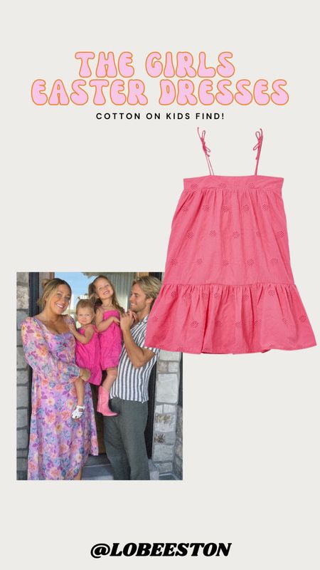The girls Easter dresses! Cute kids pink dresses from Cotton On on sale! 

#LTKstyletip #LTKunder50 #LTKsalealert