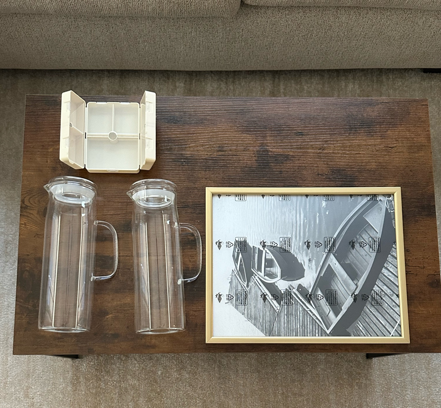 AMAZON FINDS!!! travel supplement container // glass laundry detergent jars // gold picture frame that was soo affordable and is so cute!! 

#LTKHome #LTKFindsUnder50