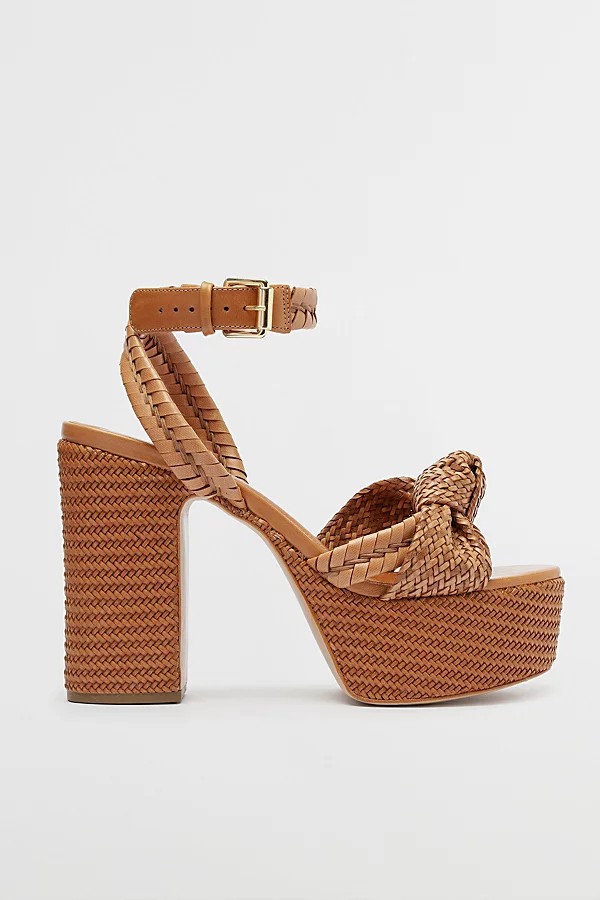 Schutz Khari Woven Platform Heel in Brown, Women's at Urban Outfitters | Urban Outfitters (US and RoW)