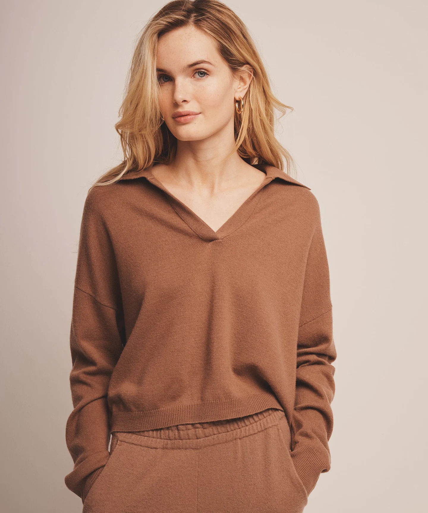 Signature Cashmere Polo Sweater | NAADAM