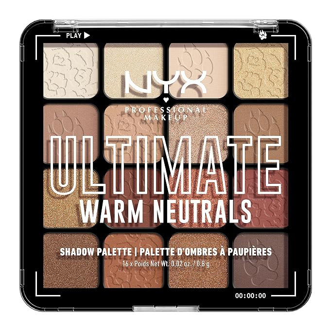NYX PROFESSIONAL MAKEUP, Ultimate Shadow Palette, Eyeshadow Palette - Warm Neutrals | Amazon (US)