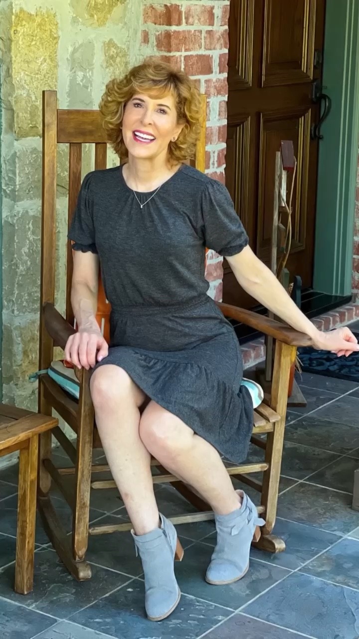 This flirty, twirly knit dress has the sweetest smocked waist and puff sleeves! It looks good with everything from pumps to sneakers! I can’t believe it, but it’s 50% off right now with code CYBER! 

My booties are right from Amazon, and they come in a bunch of colors!

#LTKsalealert #LTKworkwear #LTKunder50