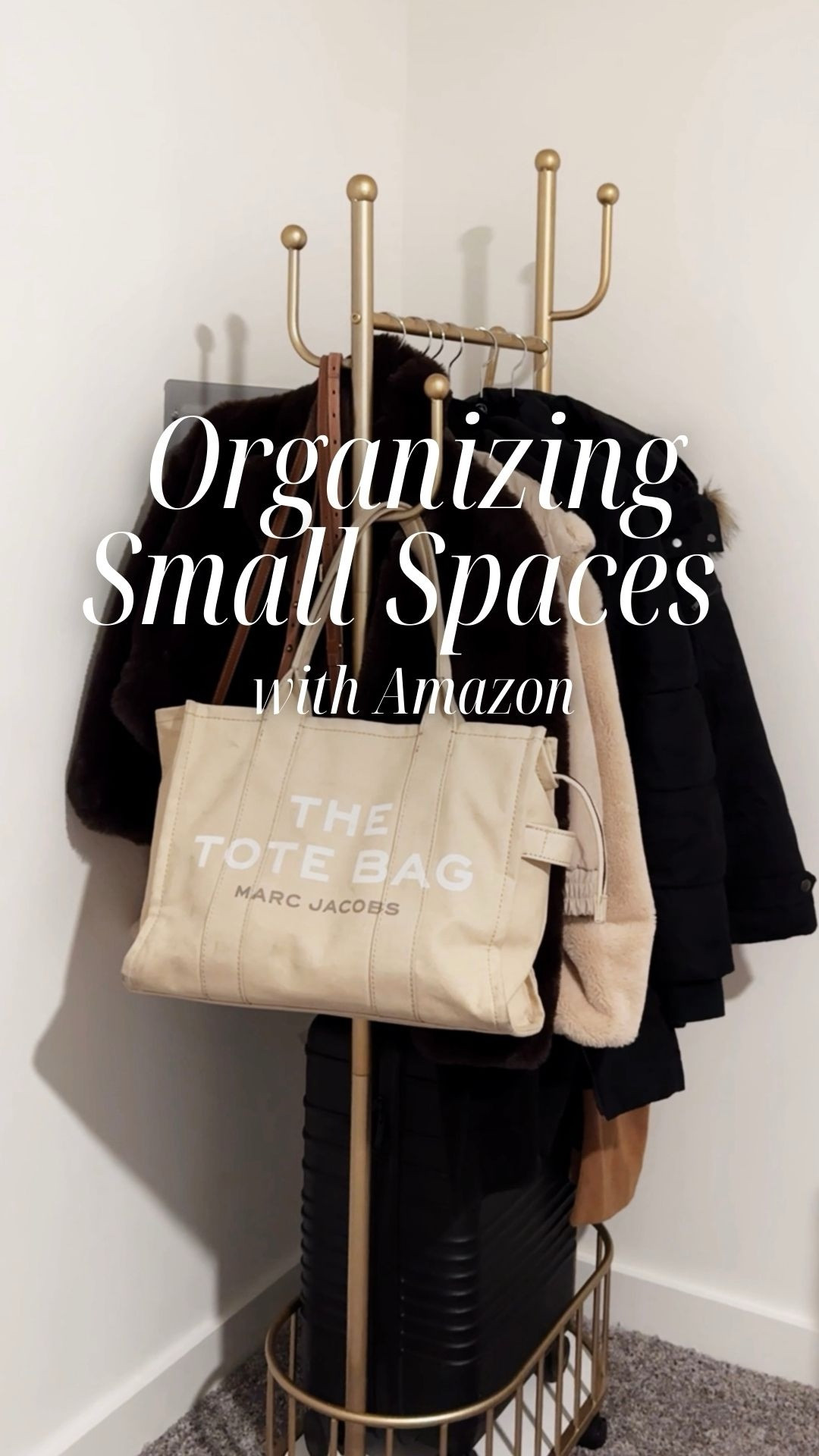 Today I am talking small spaces. Sometimes you need to get creative and with the right storage solutions you can use every nook and corner. 😊

This client just moved into an apartment and needed extra storage for winter coats, bags and her luggage. I noticed an area behind the door but there was an electrical box so I needed something with wheels so it can be moved. I found this simple gold clothing rack from @amazon and it was a perfect fit and was just what she needed.

What do you think? ✨ 

I absolutely love this Amazon rack! Highly recommend! If this is something you could use in your space comment LINKS and I'll share it with you!

#organizingtips #getorganized  #homehacks #smallspaces #organizedsolutions #smallspaceorganization #amazonfinds #amazonhome #amazonorganization

#LTKTravel #LTKSeasonal #LTKHome