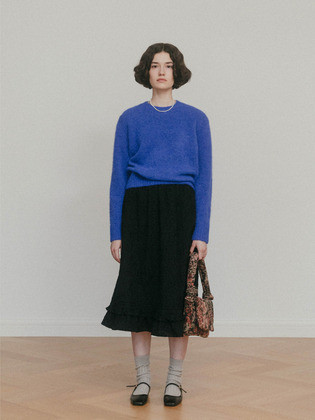 Madam Flare Skirt (Black) | (주)더블유컨셉코리아/W Concept(KR)