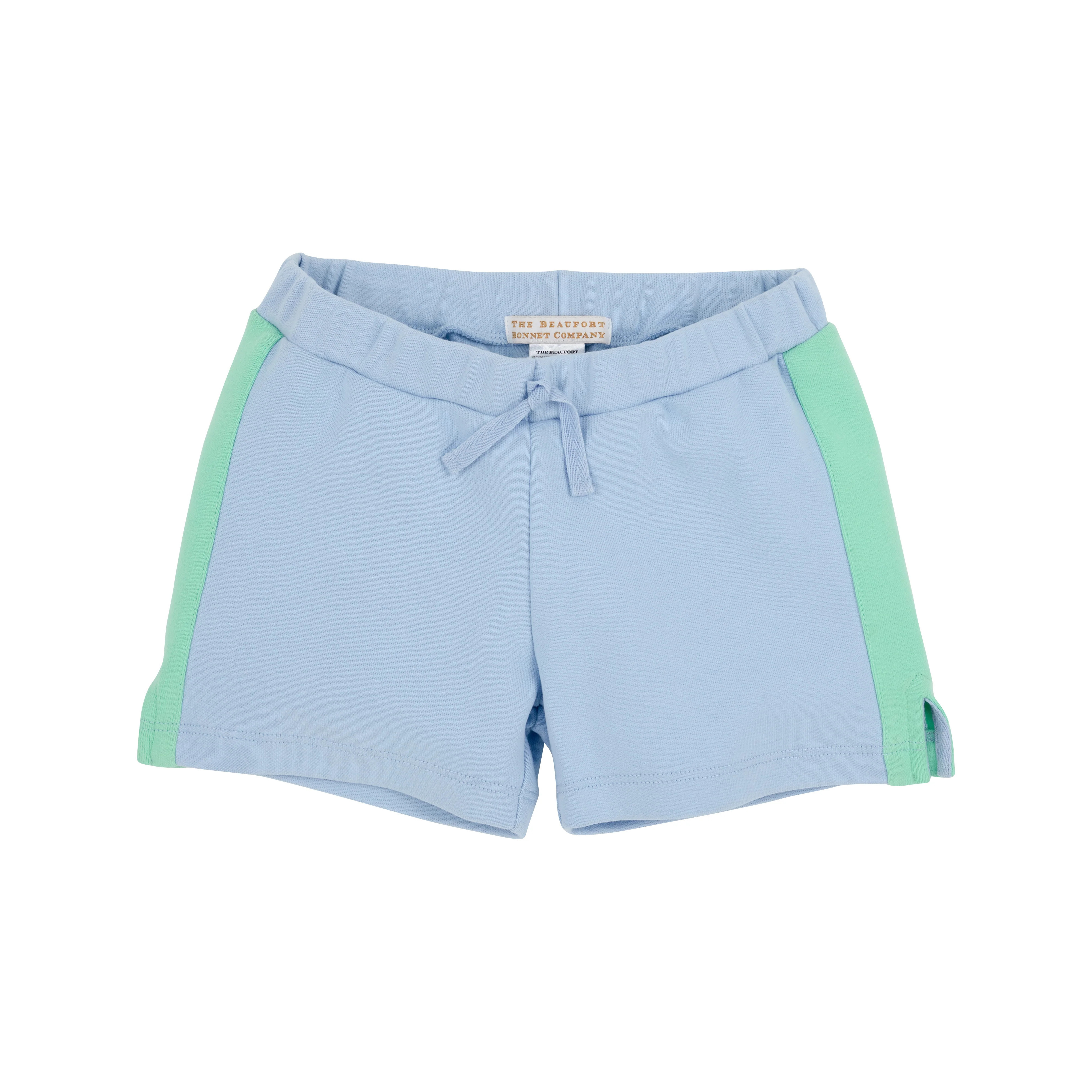 Shaefer Shorts - Beale Street Blue with Grace Bay Green Trim & Stork | The Beaufort Bonnet Company