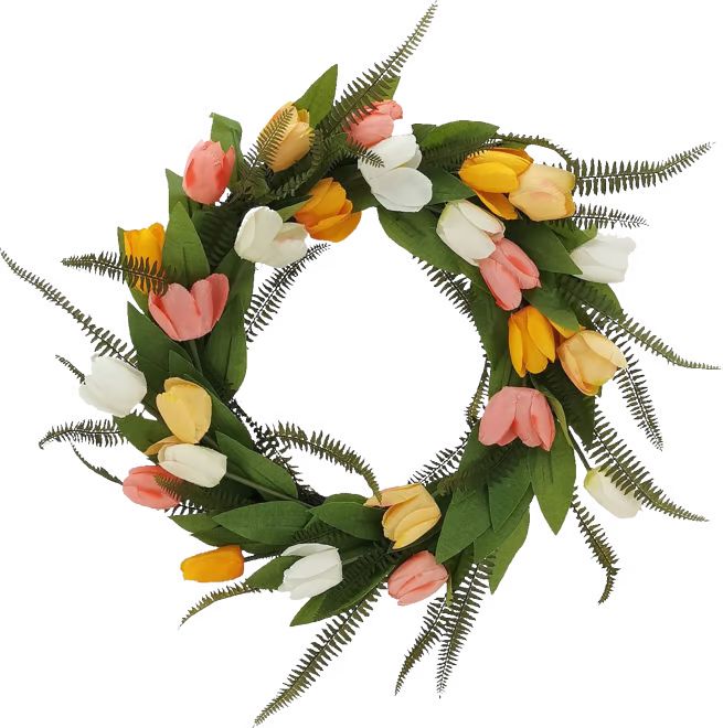 Sonoma Goods For Life® Artificial Tulips Fern Wreath | Kohl's