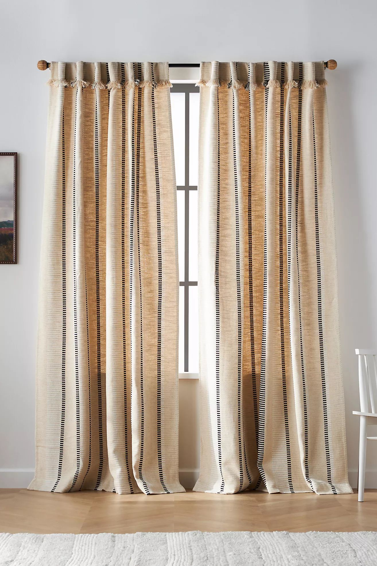 Pieced Stripe Curtain | Anthropologie (US)