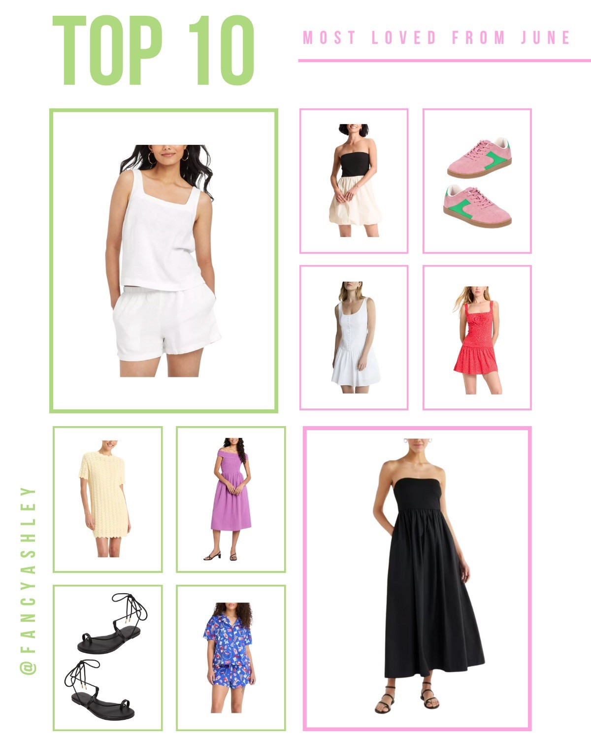 Rounded up your top 10 June faves!! Totally obsessed with the white linen short set from Target and the Walmart LBD that's summer perfection. Also, don't sleep on those adorable 4th of July PJs under $20! AND the sandals from Target are my new summer faves!!

#LTKStyleTip #LTKSeasonal #LTKFindsUnder100