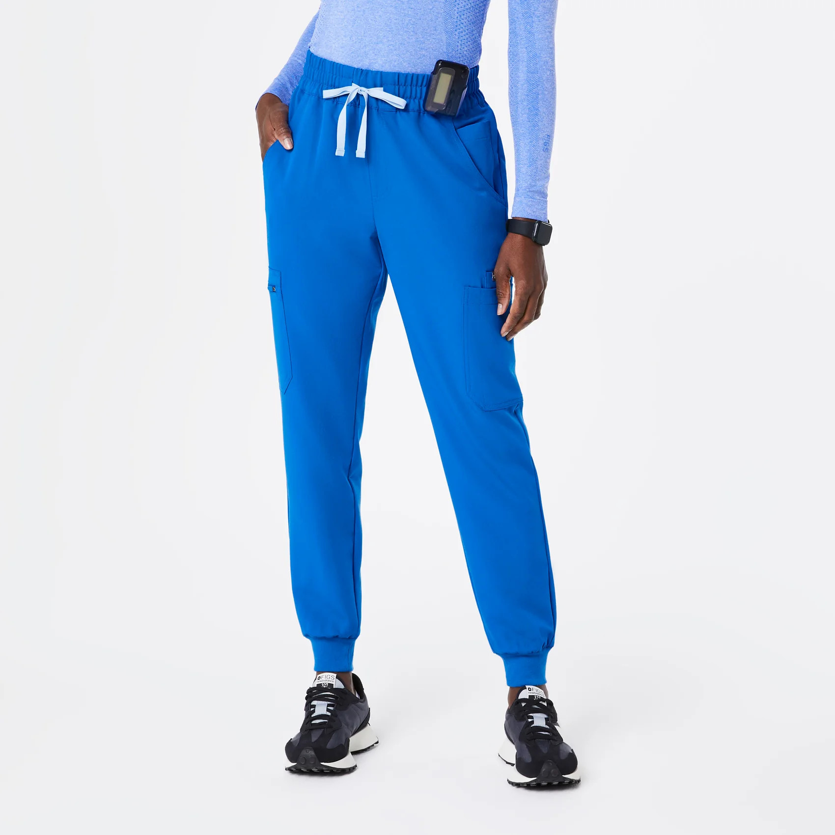 Women’s High Waisted Uman Relaxed Jogger Scrub Pants - Royal Blue · FIGS | FIGS