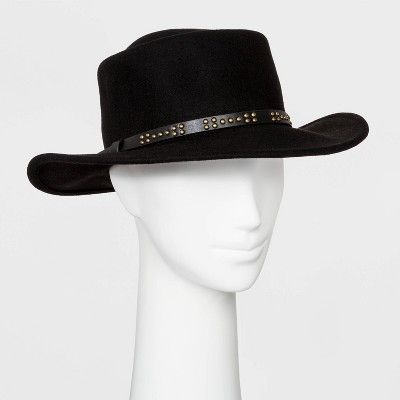 Women's Felt Boater Hat - Universal Thread™ Black | Target