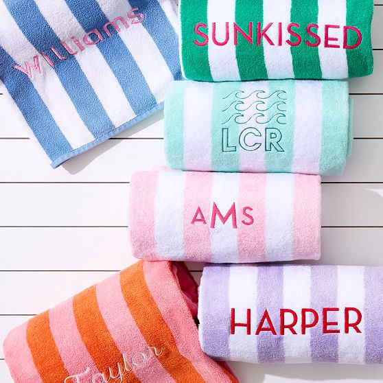 Cabana Stripe Towel | Mark and Graham
