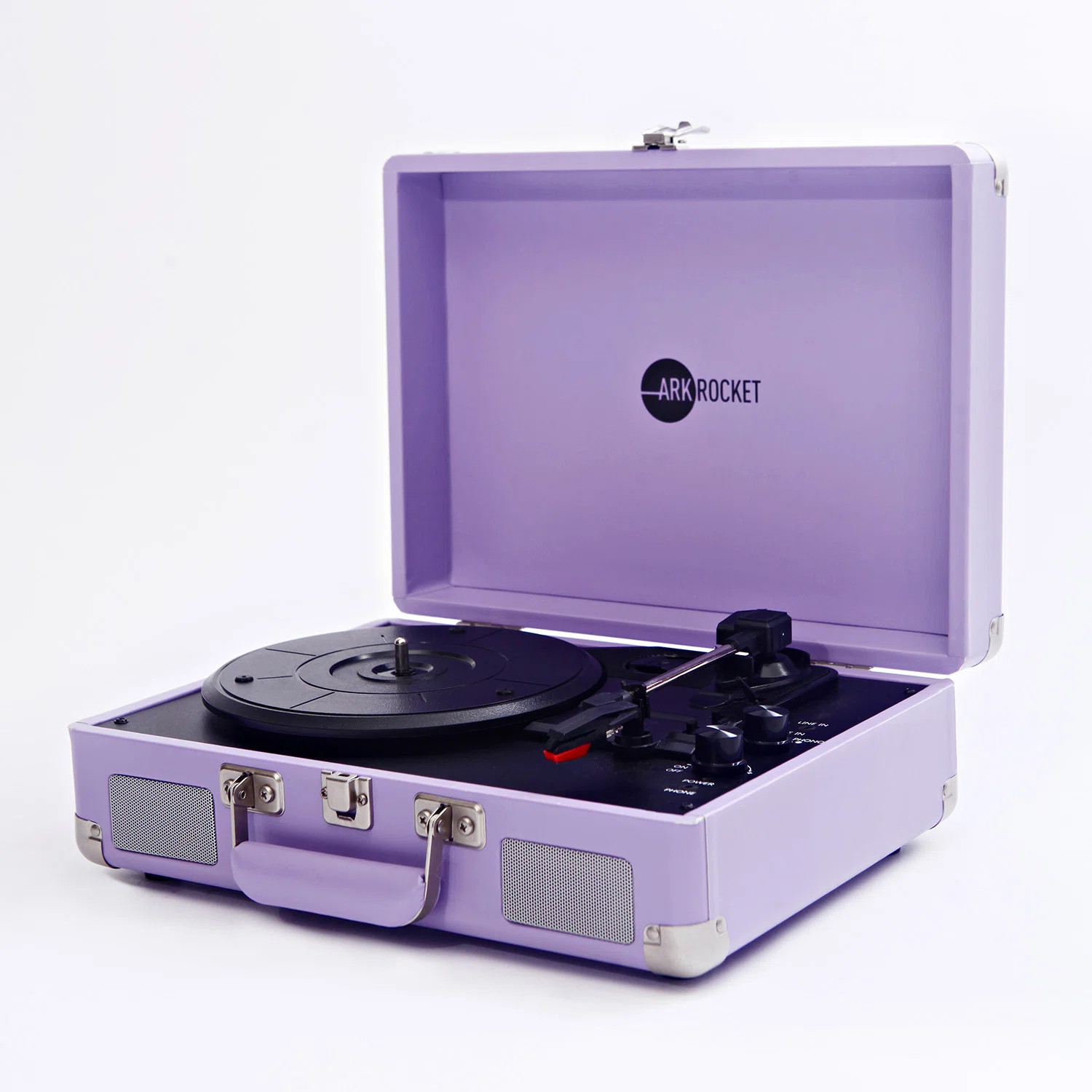 Arkrocket Audio Arkrocket Curiosity Bluetooth Turntable Retro Suitcase 3-Speed Record Player with... | Wayfair North America