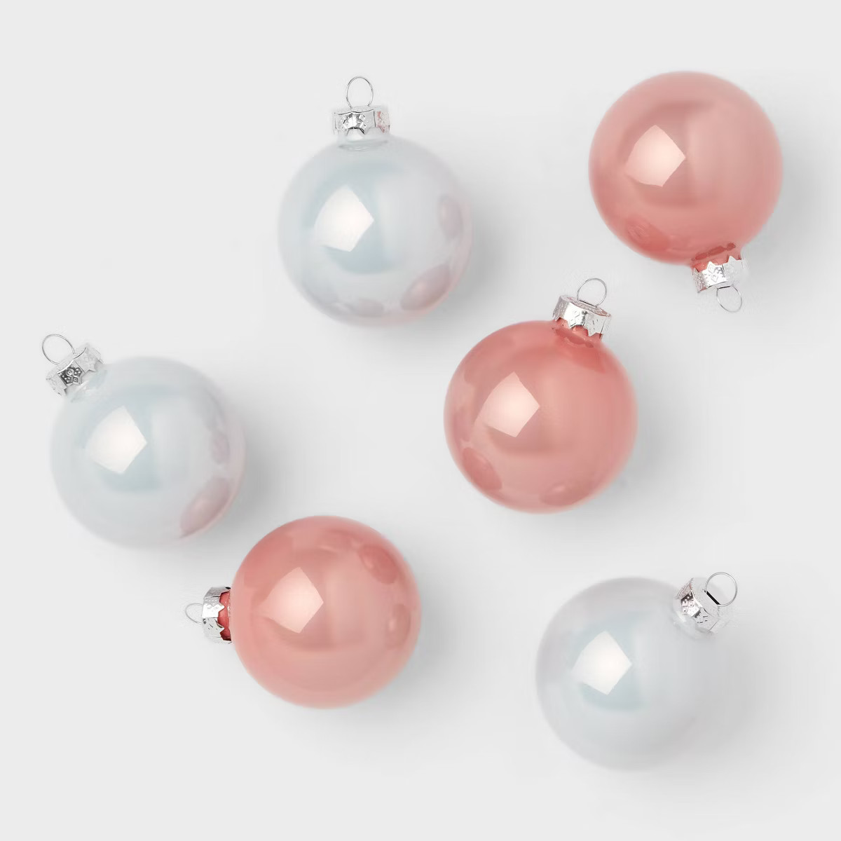 9pc Glass Round Christmas Tree Ornament Set - Wondershop™ | Target