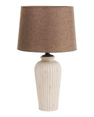 26in Callista Ribbed Ceramic Table Lamp | TJ Maxx