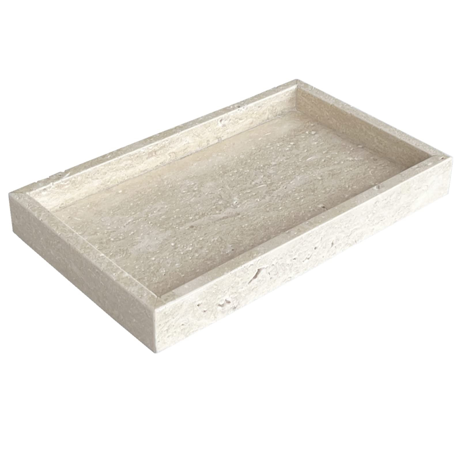 Natural Marble Elegant Jewelry Tray Small Stone Organizer for Dressroom/Bathroom/Coffeeshop (Beig... | Amazon (US)