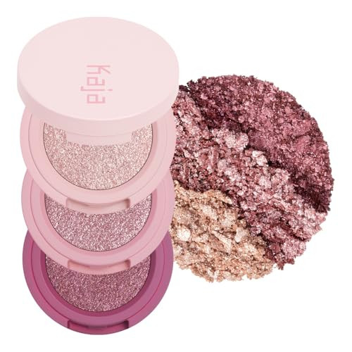 Kaja Beauty Bento Collection - Bouncy Eyeshadow Trio | Plum Rosy Tones, Travel Size, 01 Rosewater, 2019 Allure Best of Beauty Award, 0.03 Oz | Amazon (US)