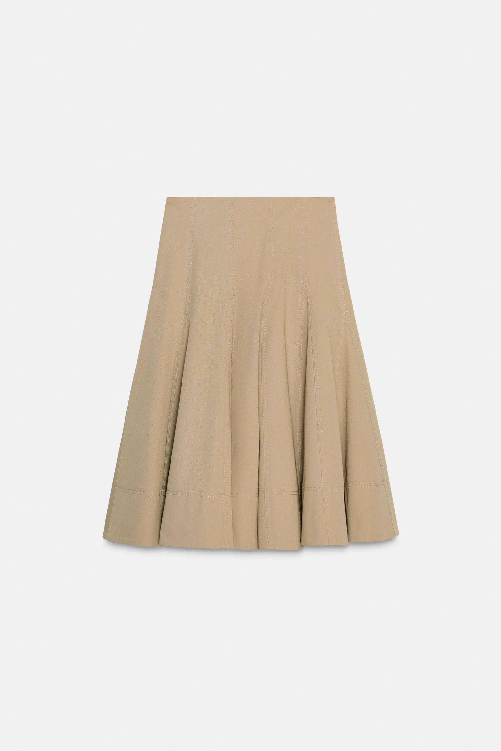 TRENCH MIDI SKIRT ZW COLLECTION | Zara US