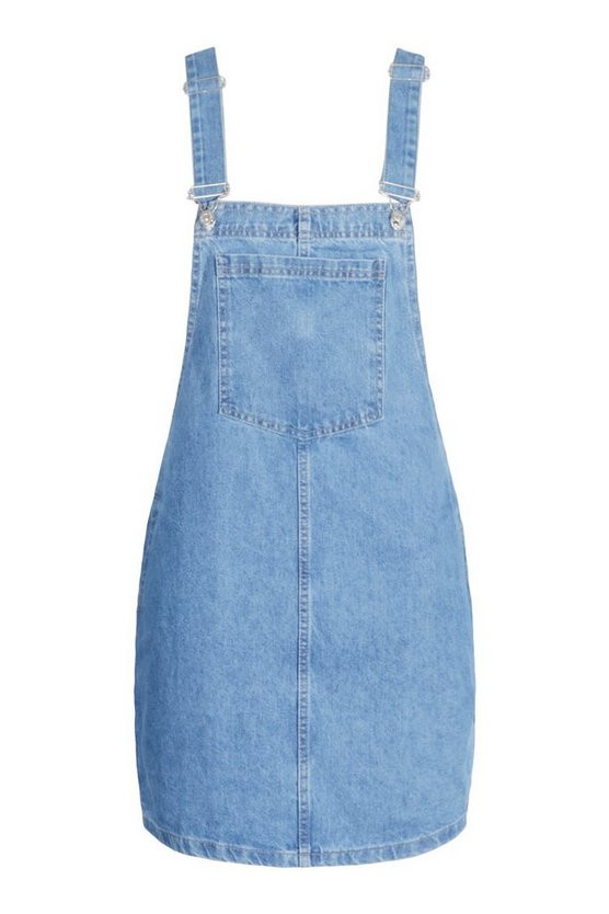 Denim Pocket Pinafore Dress | Boohoo.com (US & CA)