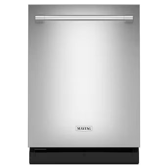 Maytag Top Control 24-in Built-In Dishwasher (Fingerprint Resistant Stainless Steel), 51-dBA | Lowe's