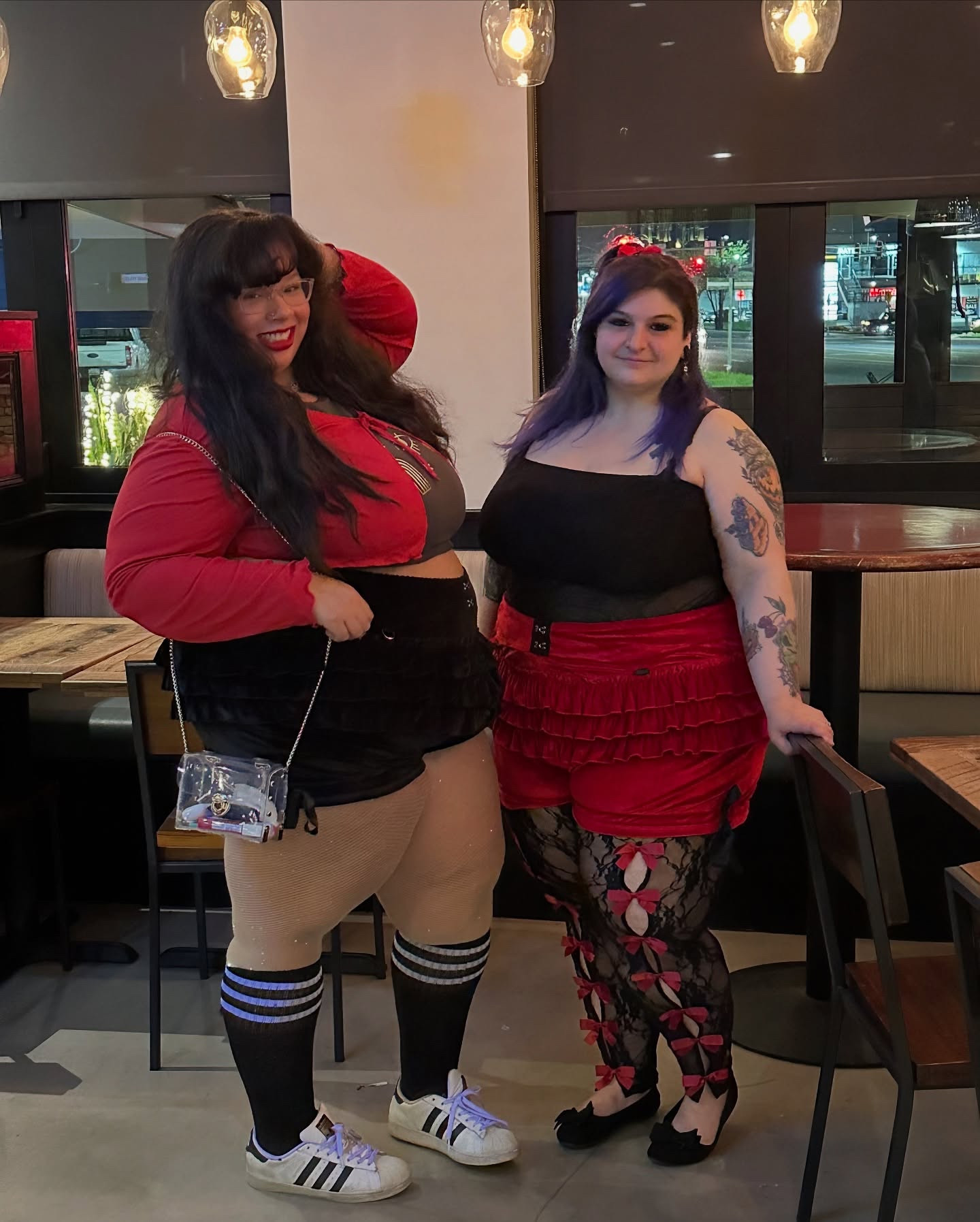 I'm the type of girl you wanna take to your mama house. 💌🪞💅✨

Outfit Details:
Cardigan: Shein 
Crop Top: Torrid
Bloomers: Forest Ink Clothing
Fishnets: Torrid
Socks: Torrid
Shoes: Adidas

@sheinofficial @sheincurve @torrid @forestinkclothing @adidas 

Check out my LTK! 🥰