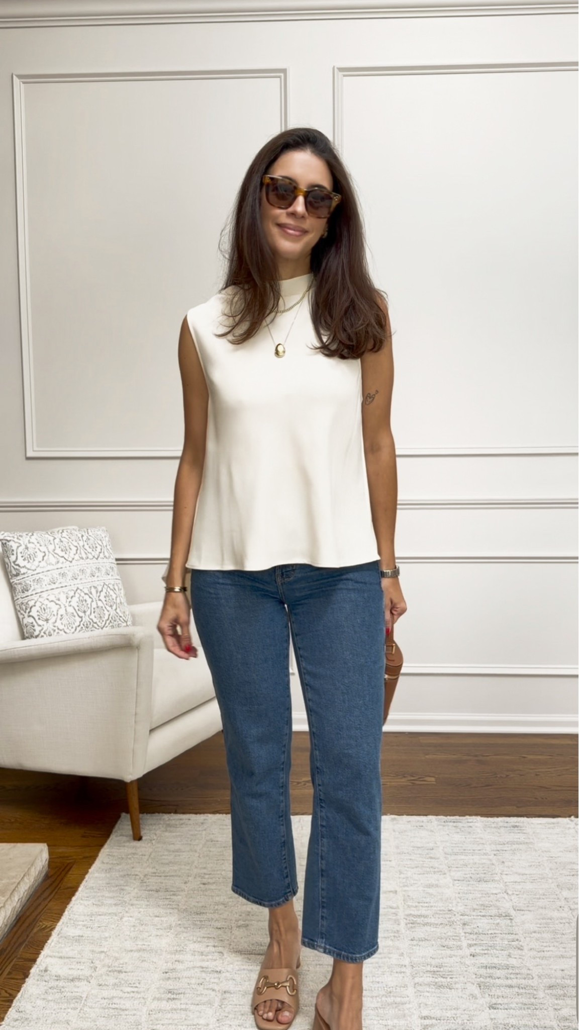 Cute top & jeans 
Love this top! Elevated and easy to style!! I’m wearing a size medium
Jeans size 27 and shoes size 9!

#LTKootd #LTKgrwm #LTKSeasonal