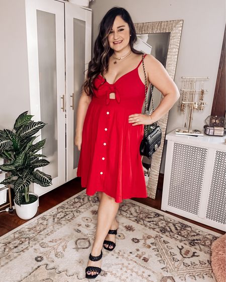 Love this red dress for summer date nights! The cutout is so cute and the perfect opportunity to try out my cakes nip covers! 

Wearing an L in the linen dress

Midsize, knee length dress, spaghetti strap dress, curvy dress, amazon dress

#LTKFind #LTKcurves