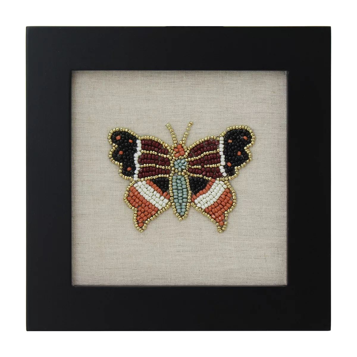 Sonoma Goods For Life® Colorful Beaded Butterfly Framed Wall Art | Kohl's