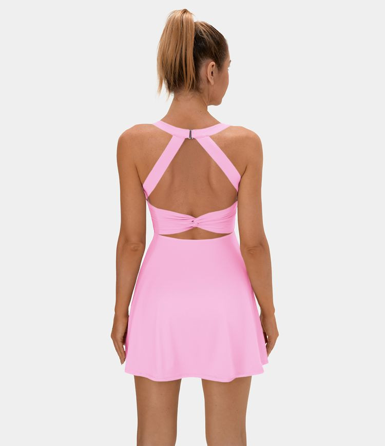 Backless Crisscross Active Dress | HALARA