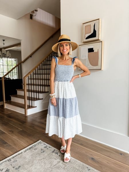This is a great midi dress for the summer! Wearing XS!

Loverly Grey, vacation looks, summer dress

#LTKSeasonal #LTKStyleTip #LTKFindsUnder100