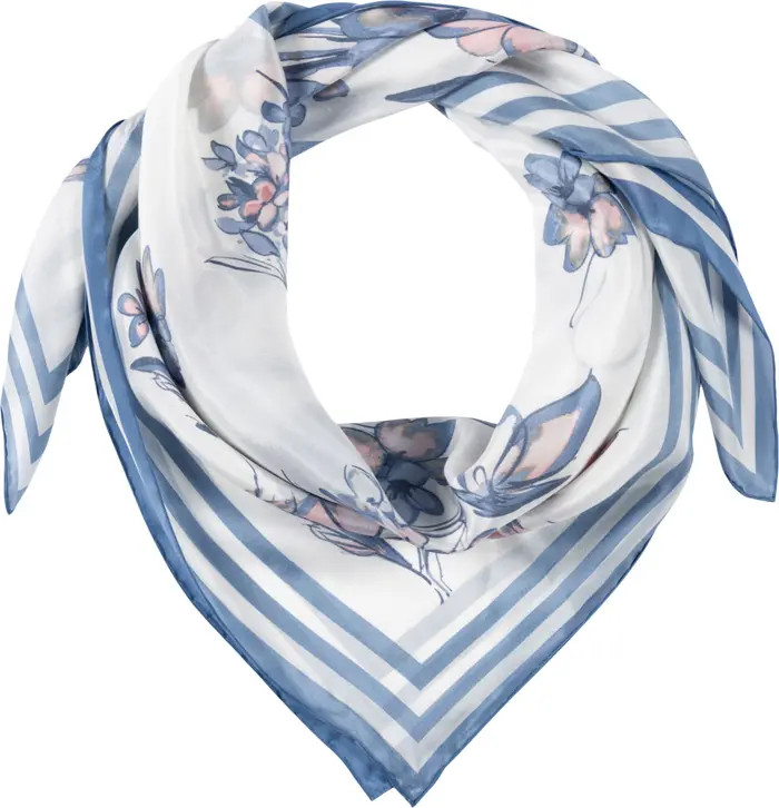 Lauren Ralph Lauren Floral Silk Square Scarf | Nordstrom | Nordstrom
