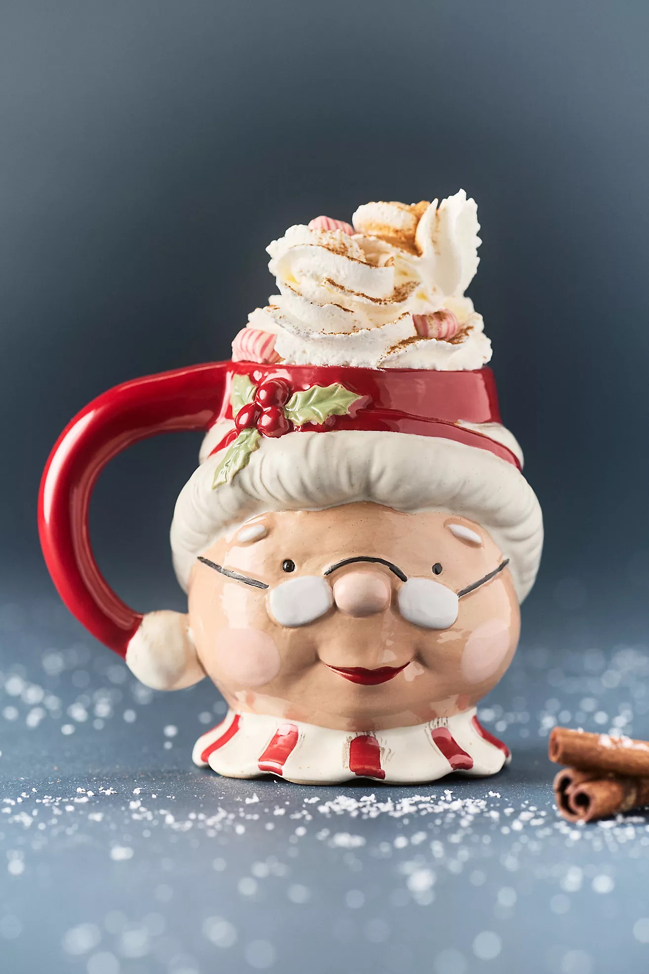 Figural Stoneware Holiday Mug | Anthropologie (US)