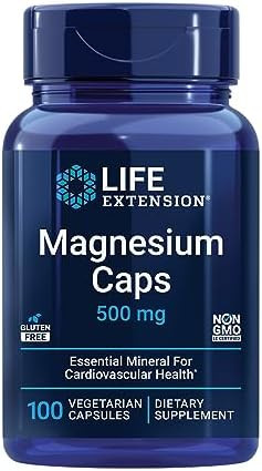Life Extension Magnesium Caps, 500 mg, magnesium oxide, magnesium citrate, magnesium succinate, h... | Amazon (US)