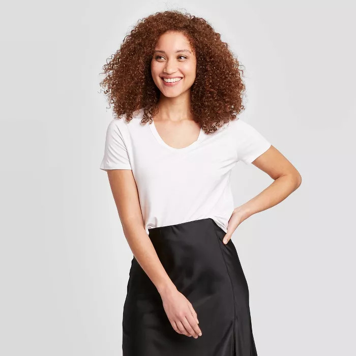 Women's Short Sleeve Scoop Neck T-Shirt - A New Day™ | Target