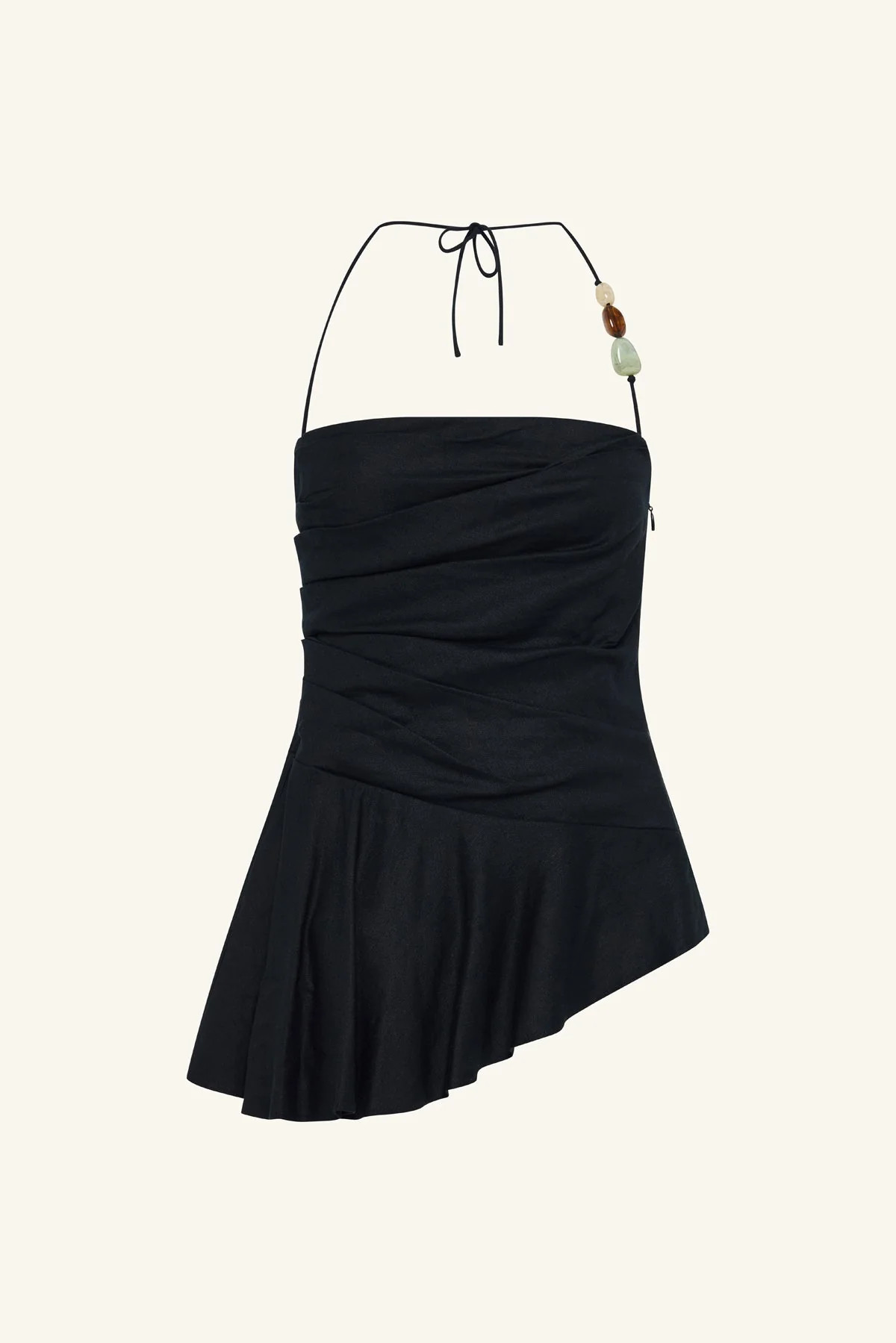 Kasbah Draped Halter Top | Black | Tops | Shona Joy | Shona Joy