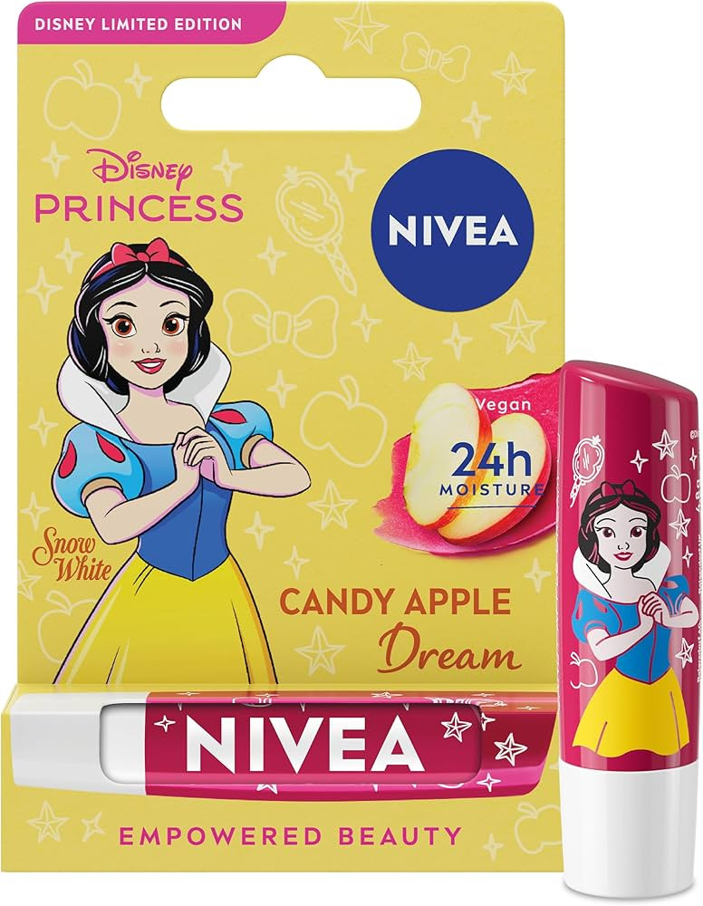 NIVEA Disney Princess Snow White Limited Edition Dream Candy Apple Lip Balm (4.8g), Unique Disney... | Amazon (UK)