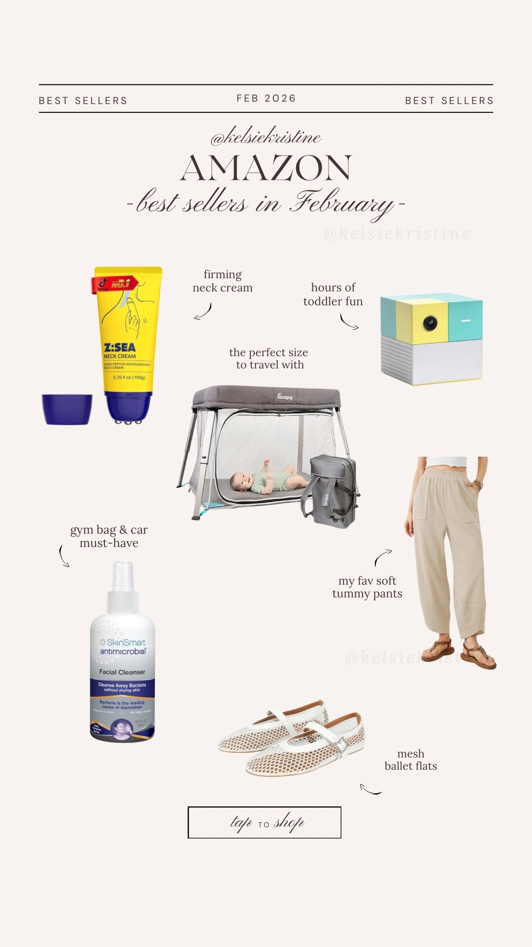 February best sellers // firming neck cream / portable crib / family games / nex playground / soft tummy approved pants / antimicrobial spray /ballet flats 

#LTKselfcare #LTKTravel #LTKKids