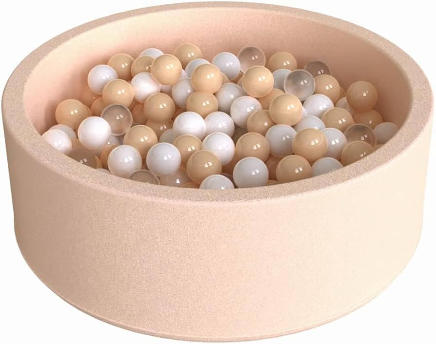 Wonder Space Deluxe Kids Round Ball Pit, Premium Handmade Kiddie Balls Pool, Soft Indoor Outdoor ... | Amazon (US)