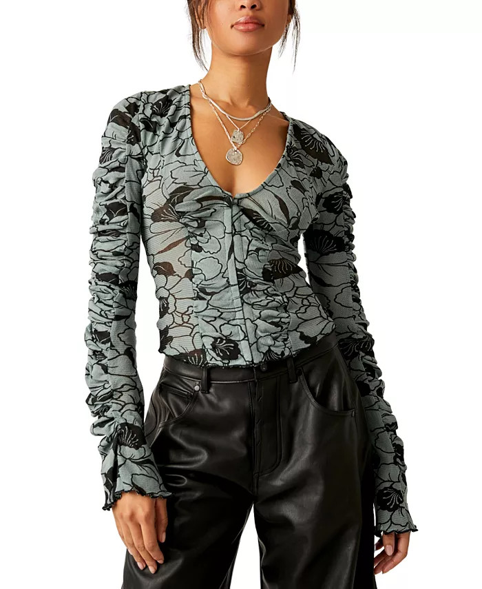 Women's Through The Meadow Cotton Top | Macy's