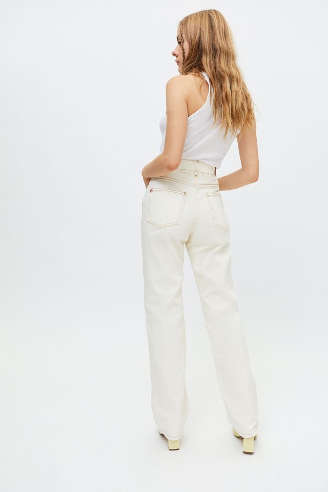 BDG Loose Straight Jean – Destroyed Ivory Denim | Urban Outfitters (US and RoW)