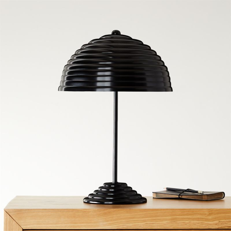 Ripley All-Black Table Lamp | CB2 | CB2