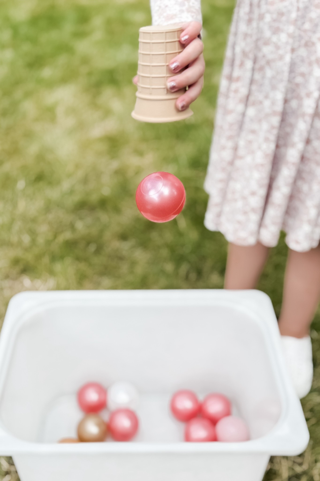 Camp Magic Playbook — Kid Boss Week 

We chose to do an Ice Cream Shop theme for this week… and one activity we enjoyed was an Ice Cream Relay game in our back yard. 🍨 SO. MUCH. FUN.

I set out two of our large + deep IKEA Trofast bins at two ends of our lawn. For the game we scooped up these ball pit balls from one bin and had to race to the other end to drop them into the empty bin. We went back and forth until the first bin was empty!

I can’t link directly to our play cake cones (which are made by Nature Based Toys), but linked to some other options! 🍦

#LTKKids