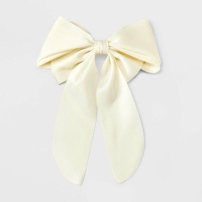 Satin Bow Hair Barrette - A New Day™ | Target