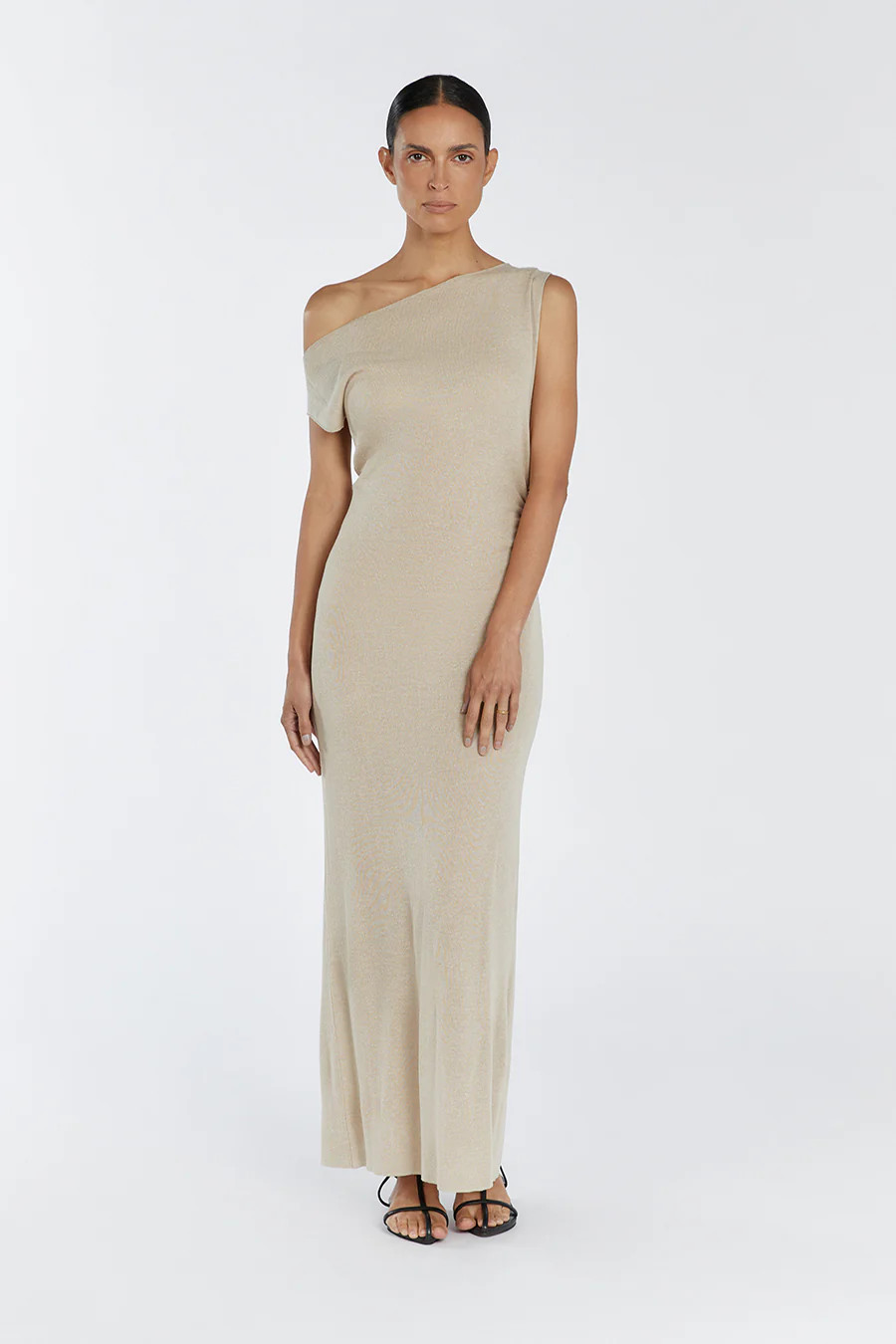 JUNIE NATURAL KNIT MIDI DRESS | DISSH