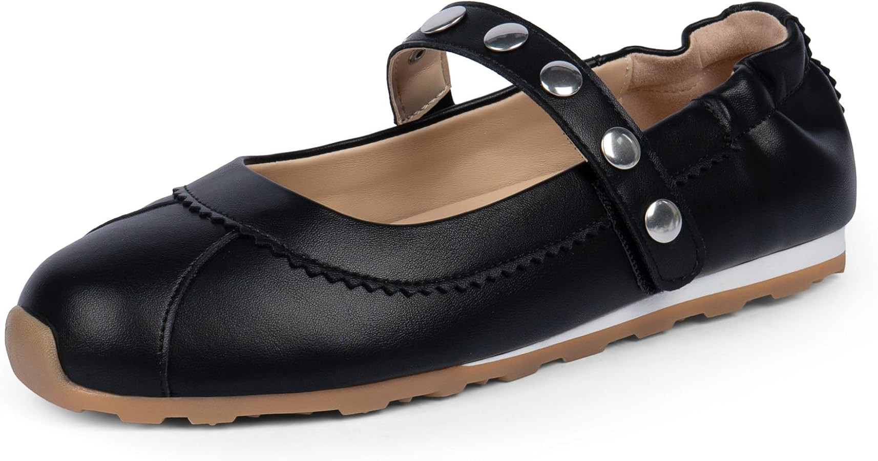 Tigeridea Mary Jane Ballet Sneakers Women Flat Dressy Casual Walking Shoes | Amazon (US)