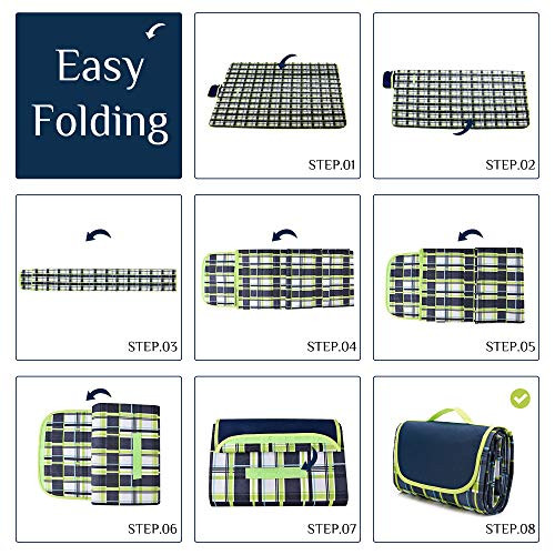 NaturalRays Extra Large Picnic & Outdoor Blanket for Water-Resistant Handy Mat Tote Great for Out... | Amazon (US)