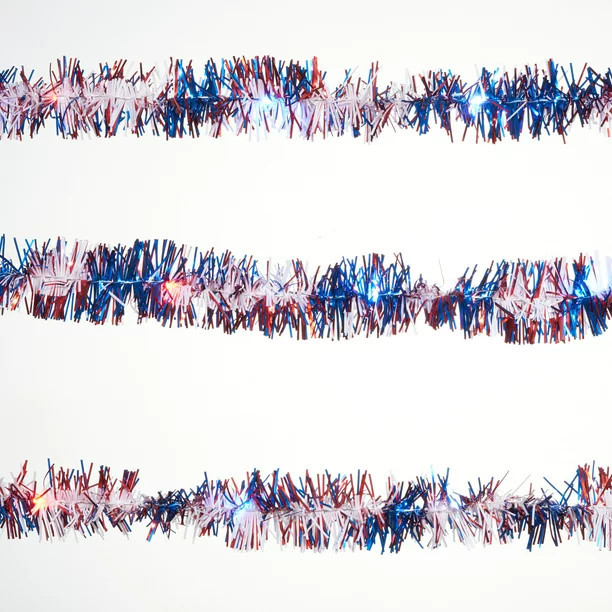 Way to Celebrate Patriotic 20-Count Battery Operated LED Indoor Wire Lights, with Silver Wire | Walmart (US)