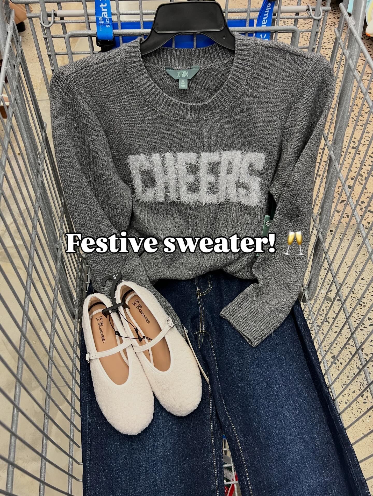 Say hello to my New Year’s Eve outfit! Love this cozy festive sweater at Walmart, great for the holiday season. I grabbed the 0X. Jeans run big; go down one size. #walmartfashion #walmartfinds 

#LTKGiftGuide #LTKHoliday #LTKFindsUnder50
