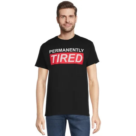 Men s Permanently Tired Short Sleeve Graphic Tee | Walmart (US)